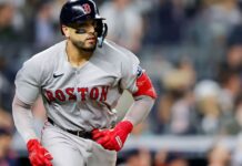 Red Sox already tinkering with lineup as C Narvaez scratched
