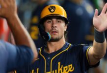 Brewers’ Sal Frelick exits vs. Royals with left side tightness