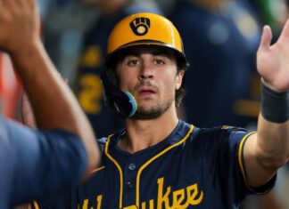 Brewers’ Sal Frelick exits vs. Royals with left side tightness