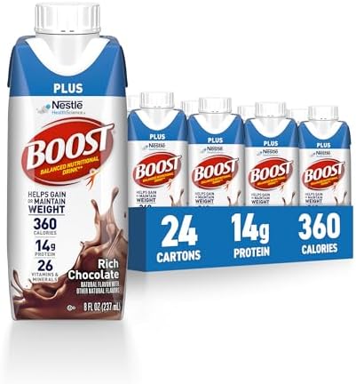 BOOST Plus Nutritional Drink, Rich Chocolate, 8 fl oz (Pack of 24) - Image 2