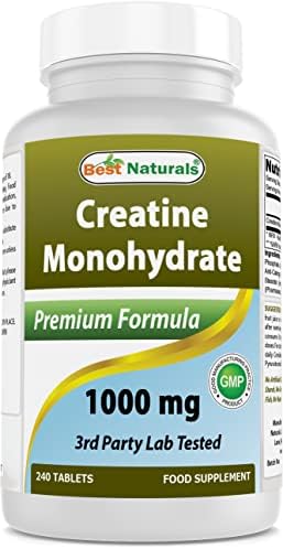 Best Naturals Creatine Monohydrate 1000 mg 240 Tablets - Image 2
