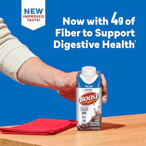 BOOST Plus Nutritional Drink, Rich Chocolate, 8 fl oz (Pack of 24) - Image 7