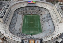 Tennessee held Texas to 61 rushing yards in a 20-17 loss Aerial view of Neyland Stadium in Knoxville