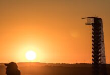 United States Grand Prix returns to Circuit of the Americas on Oct. 22–25 Sunset at Circuit of the Americas in Austin, with the observation tower