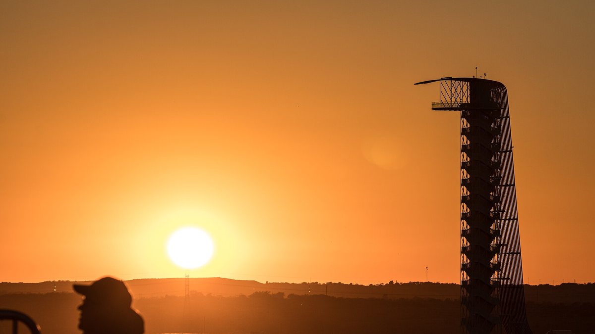 United States Grand Prix returns to Circuit of the Americas on Oct. 22–25 Sunset at Circuit of the Americas in Austin, with the observation tower