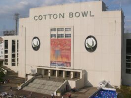 Texas Longhorns 2026 schedule after the Tennessee game Aerial view of the Cotton Bowl in Dallas, site of the 2026 Red River game